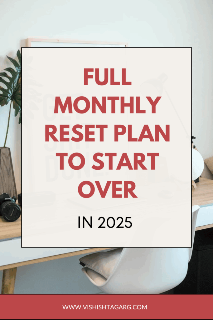 monthly reset plan