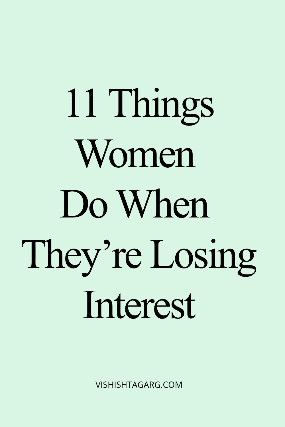 when a woman is done with you and is losing interest