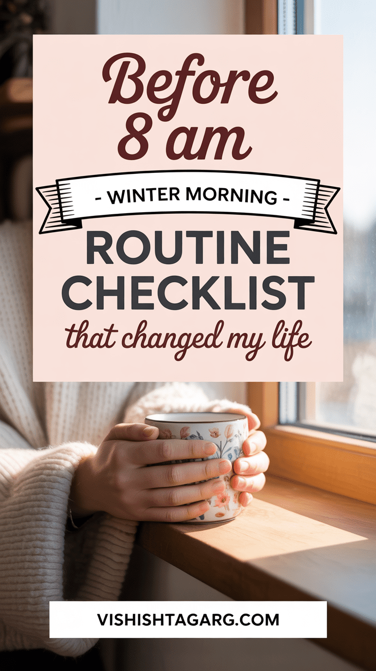 cozy winter morning routine