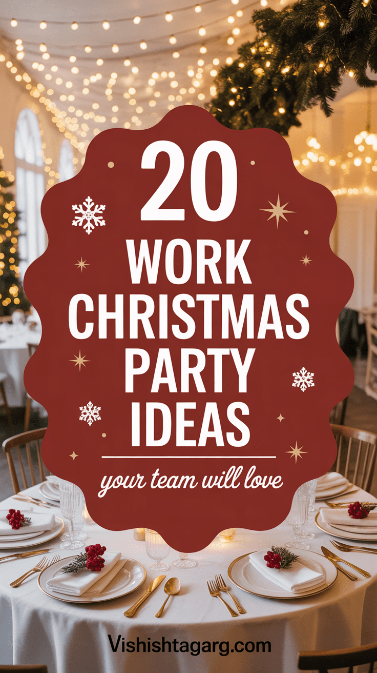 work christmas party ideas