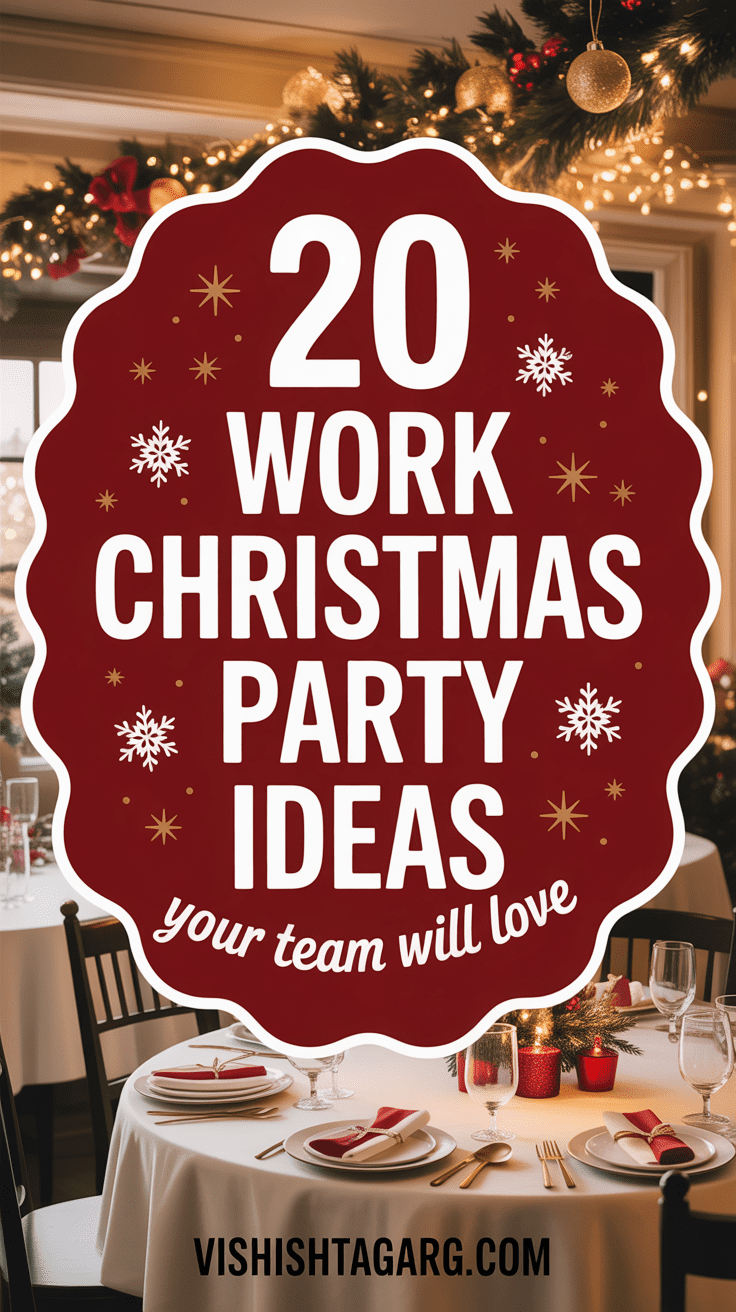 work christmas party ideas