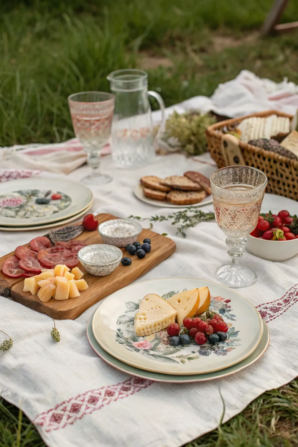 image4 picnic aesthetic ideas use elegant tableware